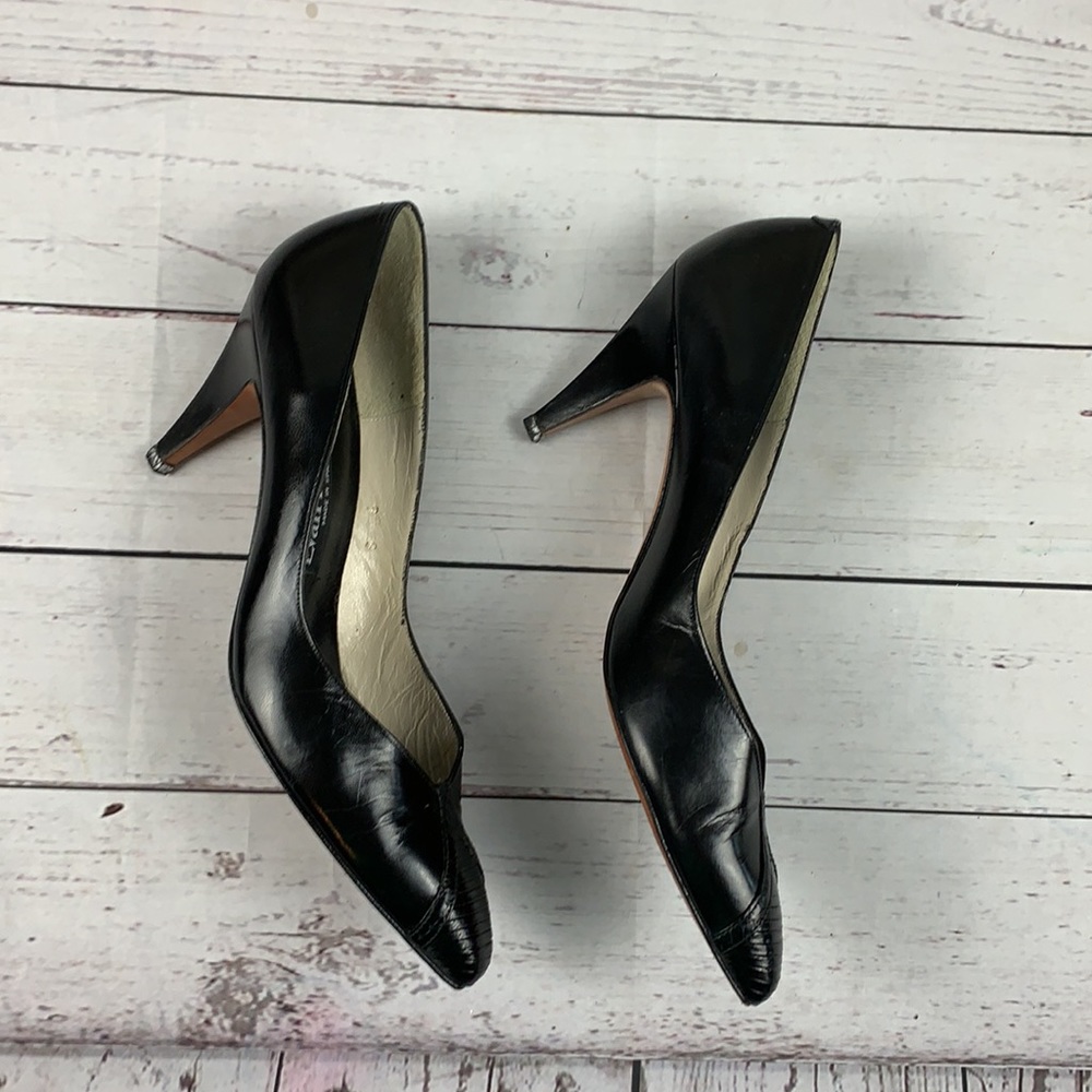 Evan Picone black heels size 9 S - Picture 4 of 10